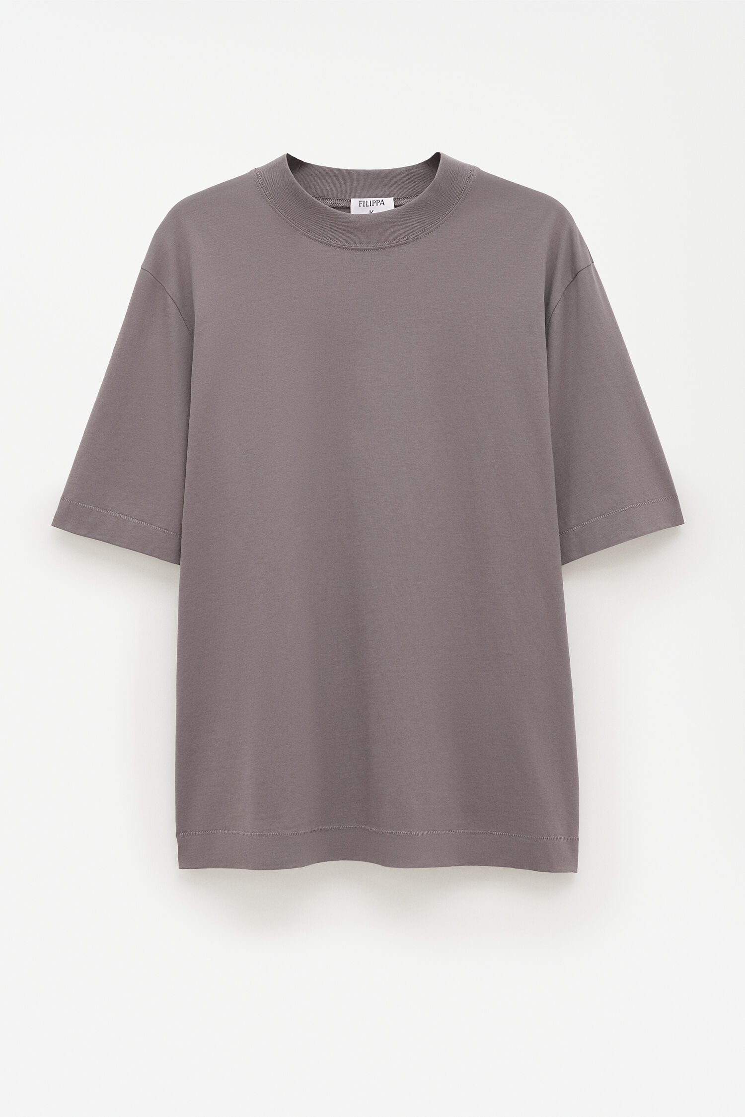 Mock Neck Cotton Tee